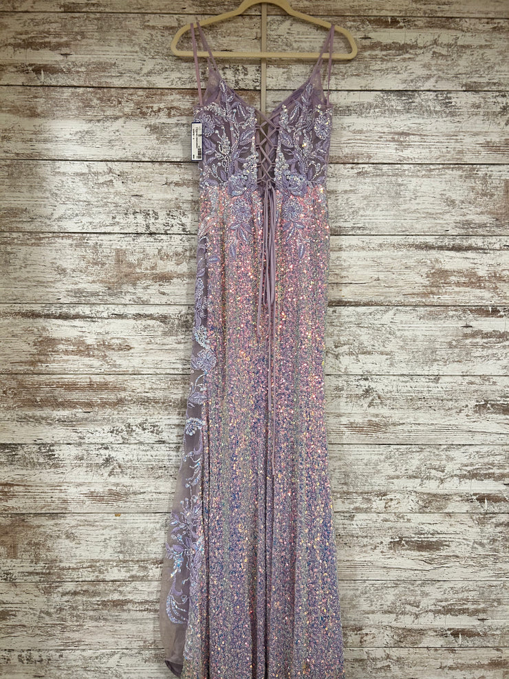 LAVENDER SPARKLY LONG DRESS