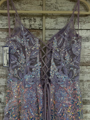 LAVENDER SPARKLY LONG DRESS