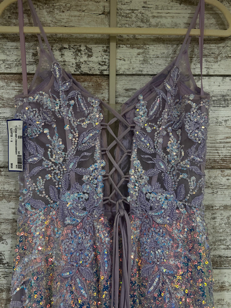 LAVENDER SPARKLY LONG DRESS