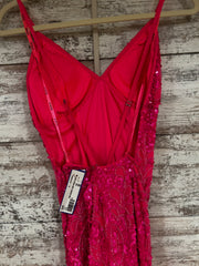 PINK BEADED LONG DRESS (NEW)