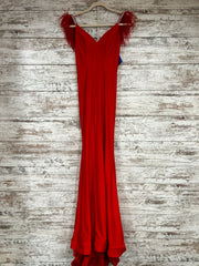 RED LONG EVENING GOWN