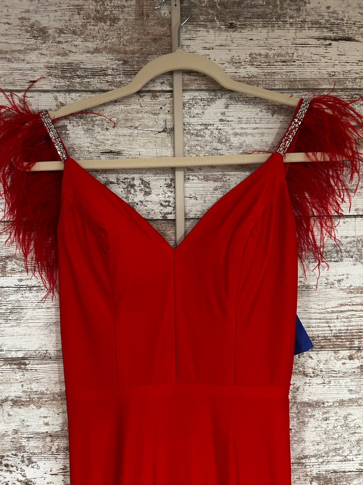 RED LONG EVENING GOWN