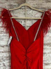 RED LONG EVENING GOWN
