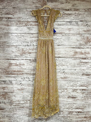 GOLD SPARKLY LONG DRESS