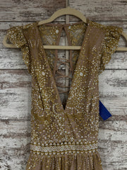 GOLD SPARKLY LONG DRESS