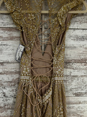 GOLD SPARKLY LONG DRESS
