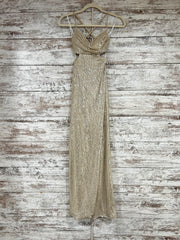 GOLD SPARKLY LONG DRESS (NEW)