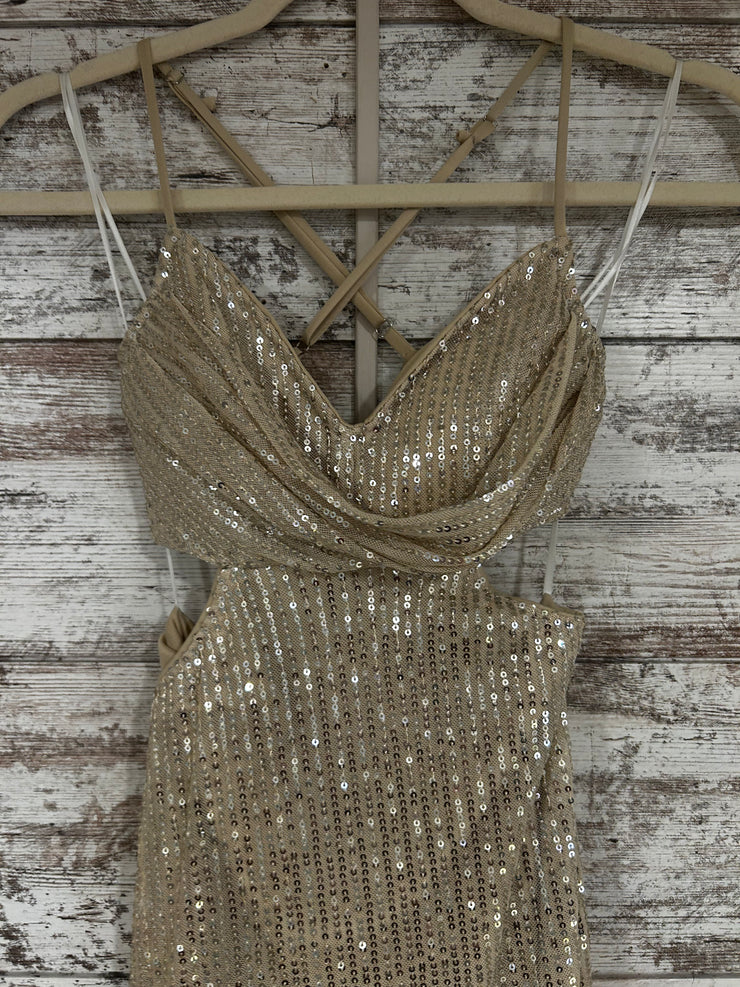 GOLD SPARKLY LONG DRESS (NEW)
