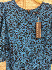 BLUE/BLACK SHORT DRESS $96