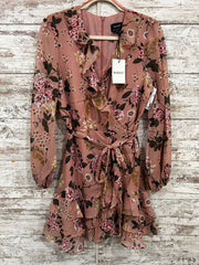 PINK/FLORAL SHORT DRESS (NEW)