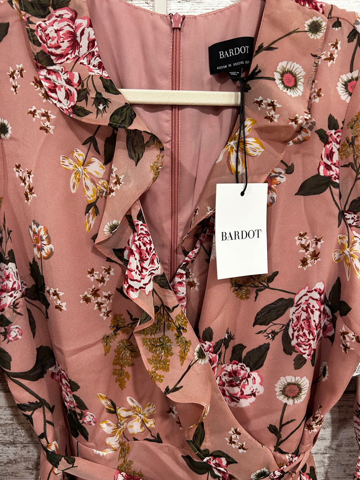 PINK/FLORAL SHORT DRESS (NEW)