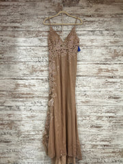 GOLD/PINK SPARKLY LONG DRESS