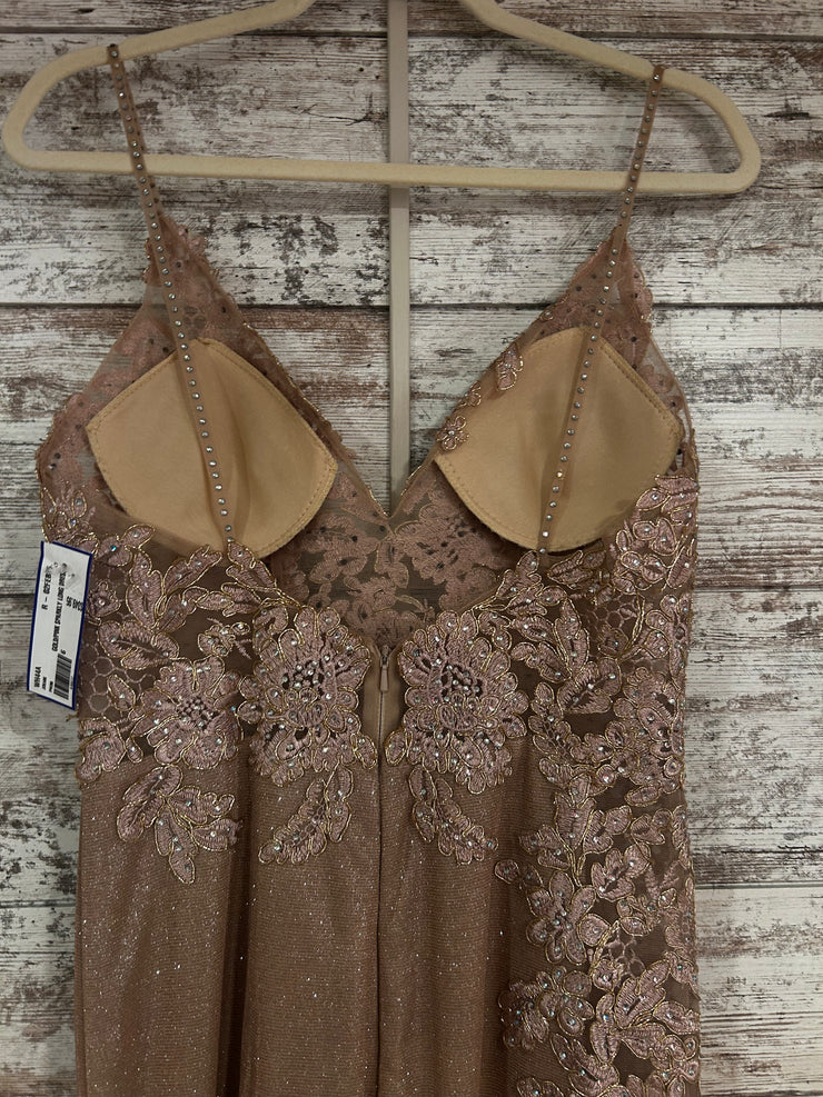 GOLD/PINK SPARKLY LONG DRESS