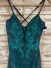 GREEN SPARKLY MERMAID GOWN