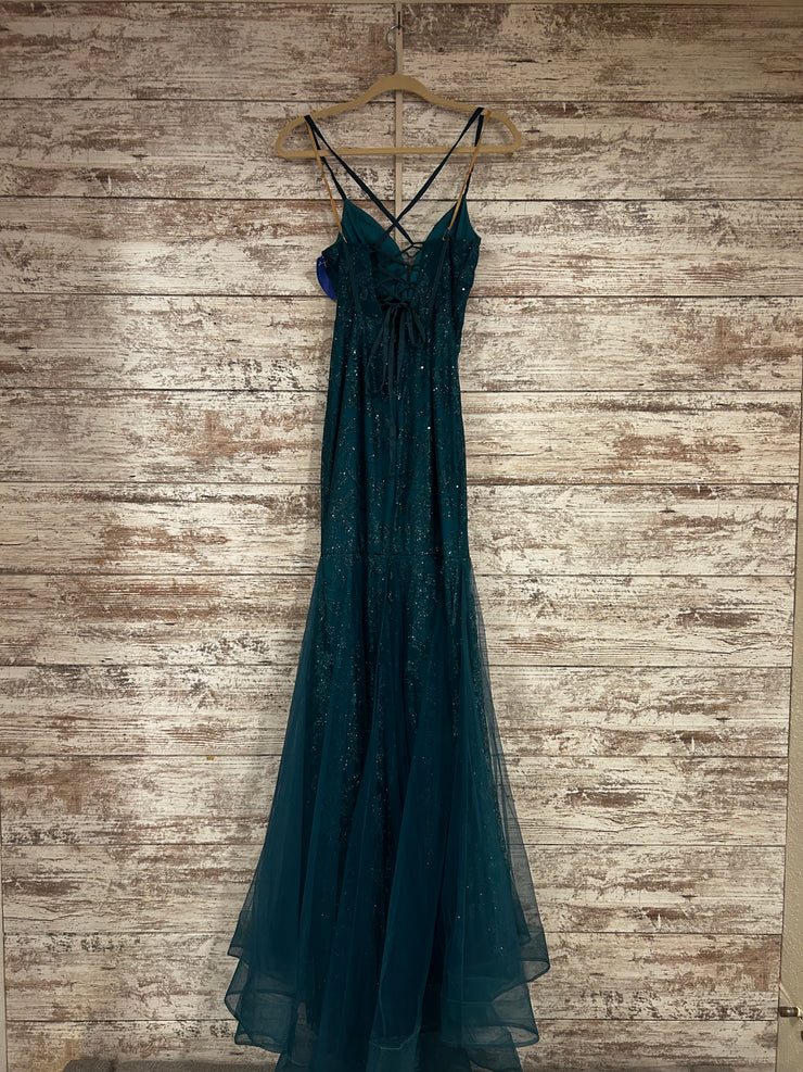 GREEN SPARKLY MERMAID GOWN