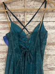GREEN SPARKLY MERMAID GOWN