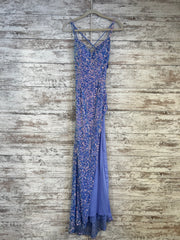 LAVENDER SPARKLY LONG DRESS