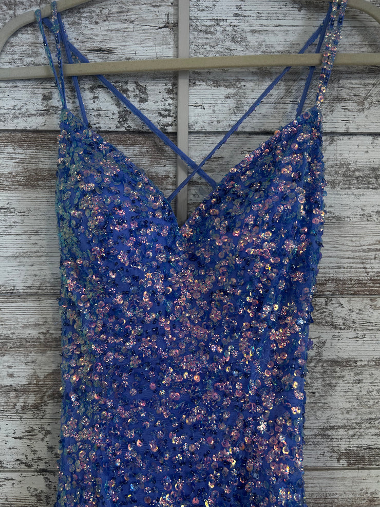 LAVENDER SPARKLY LONG DRESS