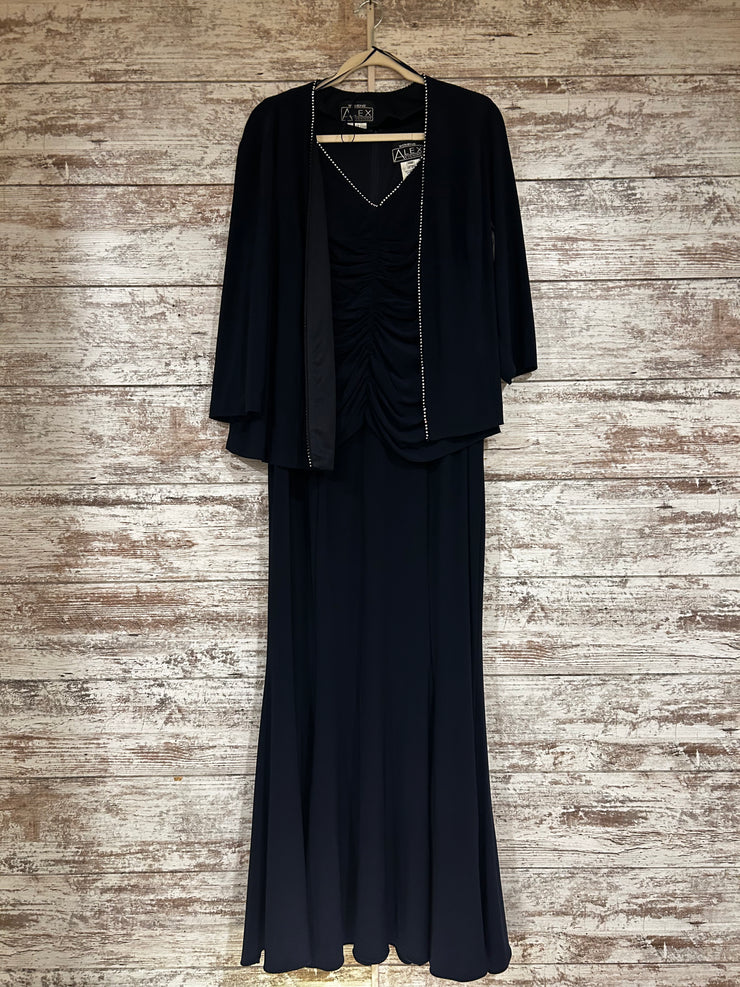 NAVY 2 PC, LONG DRESS SET
