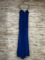 ROYAL BLUE SPARKLY LONG DRESS