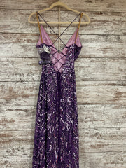 PURPLE SPARKLY LONG DRESS