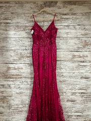 PINK SPARKLY LONG DRESS