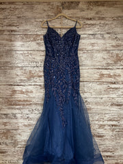 BLUE SPARKLY MERMAID GOWN