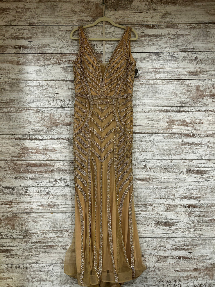 GOLD LONG EVENING GOWN