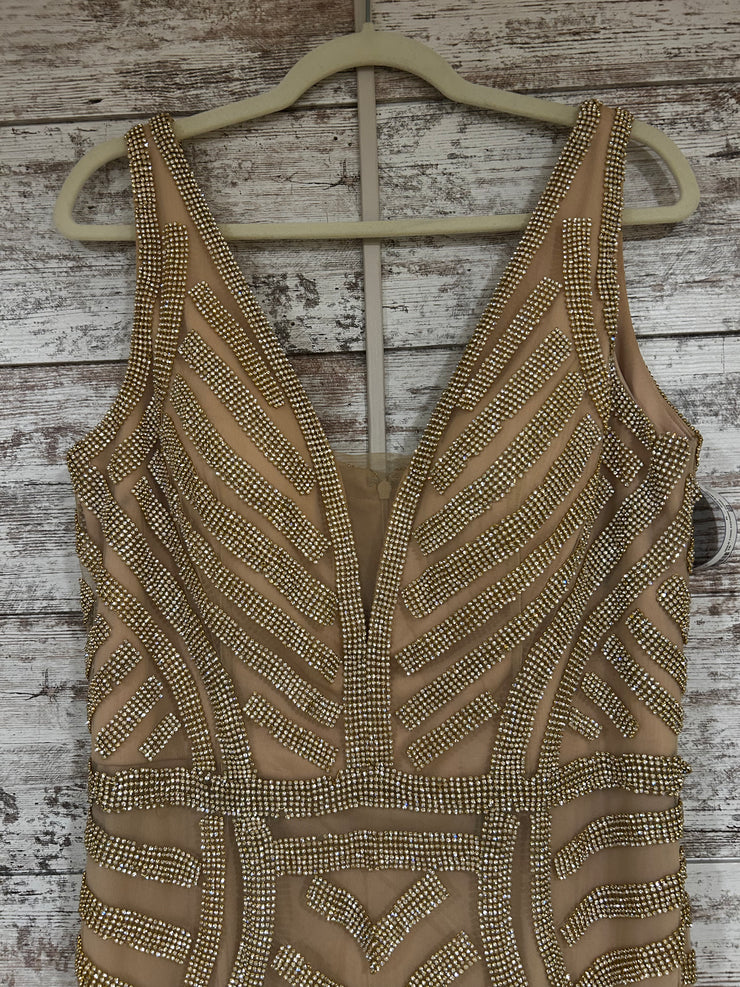 GOLD LONG EVENING GOWN