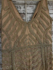 GOLD LONG EVENING GOWN