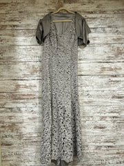 GRAY HANDMADE LONG DRESS $1500