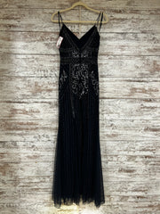 NAVY/SILVER SPARKLY LONG DRESS