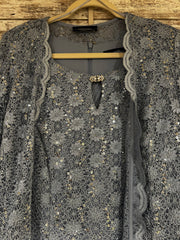 BLUE 2 PC. LONG DRESS SET