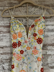 WHITE/FLORAL MERMAID GOWN