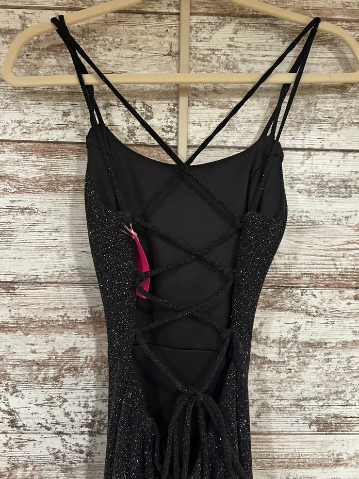 BLACK/COLORFUL SPARKLY LONG