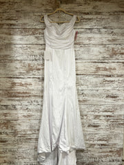 WHITE LONG EVENING GOWN (NEW)