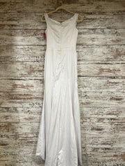 WHITE LONG EVENING GOWN (NEW)