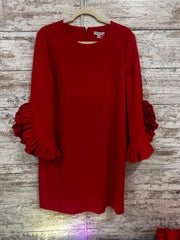 RED MIDI DRESS - RETAIL $295