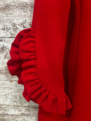 RED MIDI DRESS - RETAIL $295
