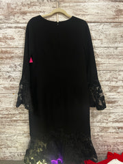 BLACK/FLORAL MIDI DRESS $590