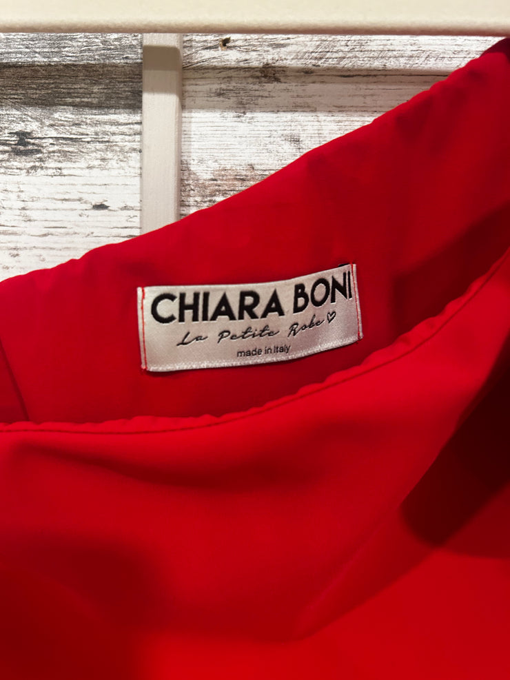 RED MIDI DRESS - RETAIL $695