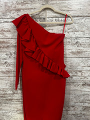 RED MIDI DRESS - RETAIL $695
