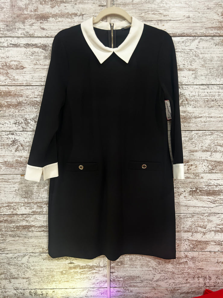 BLACK/WHITE MIDI DRESS $249