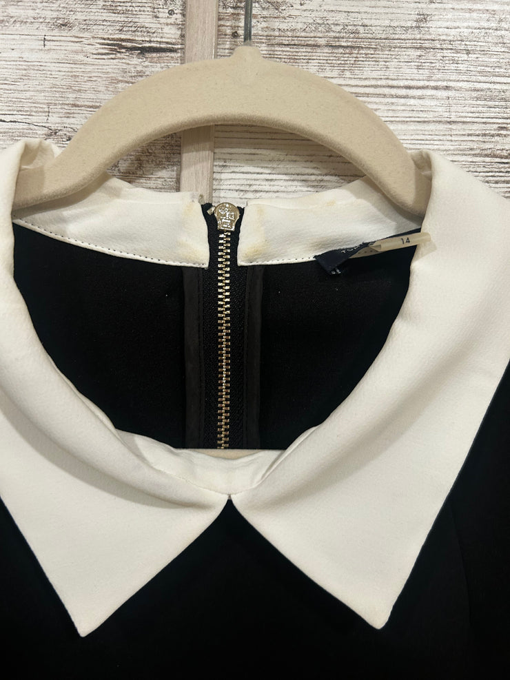 BLACK/WHITE MIDI DRESS $249