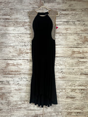 BLACK/TAN LONG EVENING GOWN