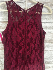 BURGUNDY FLORAL LONG DRESS