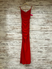 RED LONG EVENING GOWN