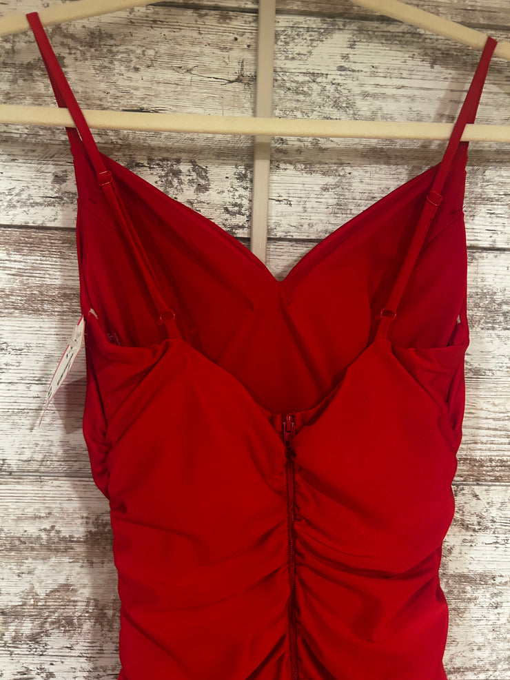 RED LONG EVENING GOWN