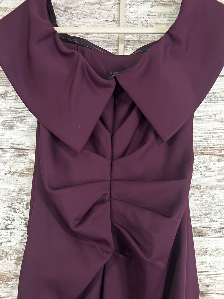 PURPLE LONG EVENING GOWN