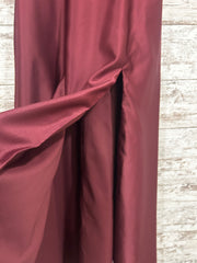 BURGUNDY A LINE GOWN